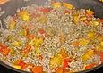 K&uuml;rbisgem&uuml;se mit Hackfleisch und Paprika