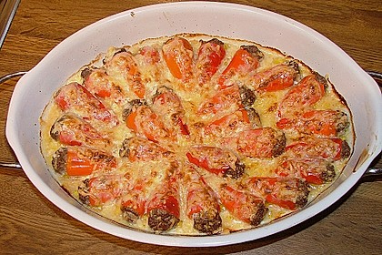 Gef&uuml;llte &uuml;berbackene Chili