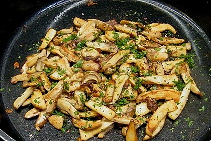 Tagliatelle mit gebratenen Steinpilzen 5