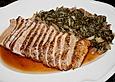 Schweinebraten mit Porree