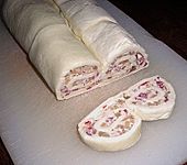 Bl&auml;tterteigschnecken mit Salami und Frischk&auml;se (Bild)