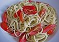 Spaghetti mit Estragon - Pesto und Kirschtomaten