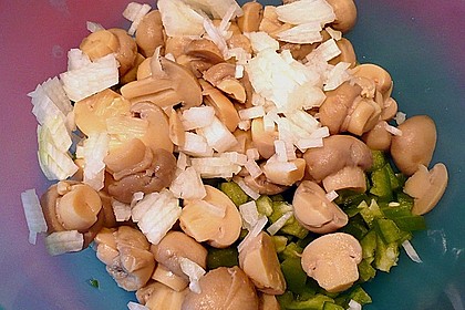 WW - Leichter Nudelsalat mit Paprika und Champignons
