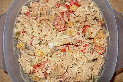 WW - Leichter Nudelsalat mit Paprika und Champignons 3
