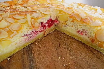 Himbeerkuchen mit Mandeln 3