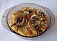 K&auml;sesp&auml;tzle mir geschmolzenen Zwiebeln