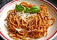 Spaghetti mit Tomaten - Pesto