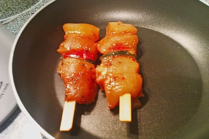 Marinierte H&auml;hnchen - Gem&uuml;se - Spie&szlig;e 4