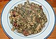 Spinatnudeln mit Speck