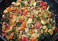 Paprika - Zucchini - Pfanne mit Safranreis