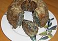 Mohnkuchen mit Speck und Oliven