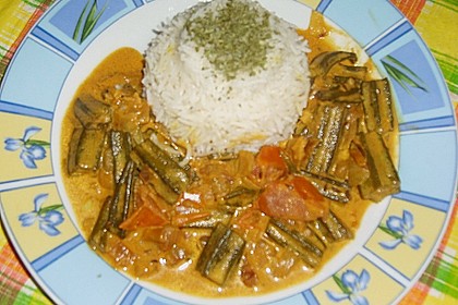 Okra mit Kokosnuss 1