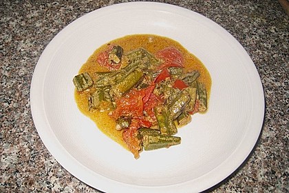 Okra mit Kokosnuss 4