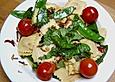 Spaghetti mit Zuckerschoten und Kirschtomaten