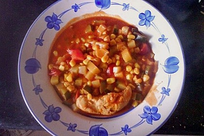 Tomaten - H&auml;hnchen - Eintopf