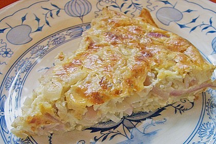 Speck - Zwiebel - Kuchen mit Bl&auml;tterteig 1
