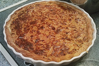 Speck - Zwiebel - Kuchen mit Bl&auml;tterteig 4