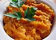 S&uuml;&szlig;kartoffelp&uuml;ree mit Curry