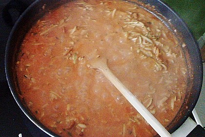 Tagliatelle in Zucchini - Pfifferling - Rahmso&szlig;e 3