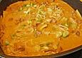 Cocoscurry mit Putenfleisch im Wok