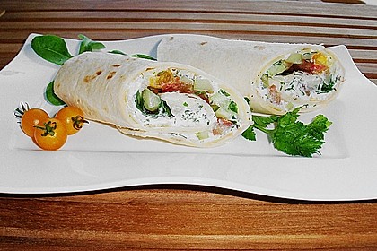 Parmaschinken - Tortillas mit Ziegenfrischk&auml;se
