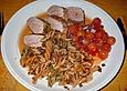 Kubanisches Schweinefilet mit Mango - Papaya - Salsa
