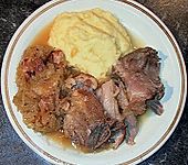 Schinkensolber mit Sauerkraut (Bild)