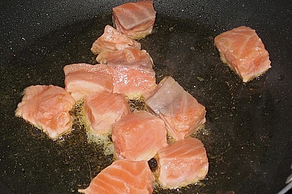 Feuermohns Pasta mit Lachssauce 5