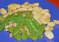 Gnocchi mit Zuckerschoten und Garnelen