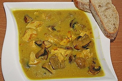 H&auml;hnchen - Curry - Suppe
