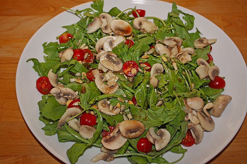 Champignon - Rucola - Salat mit Parmesan (Rezept mit Bild) | Chefkoch.de