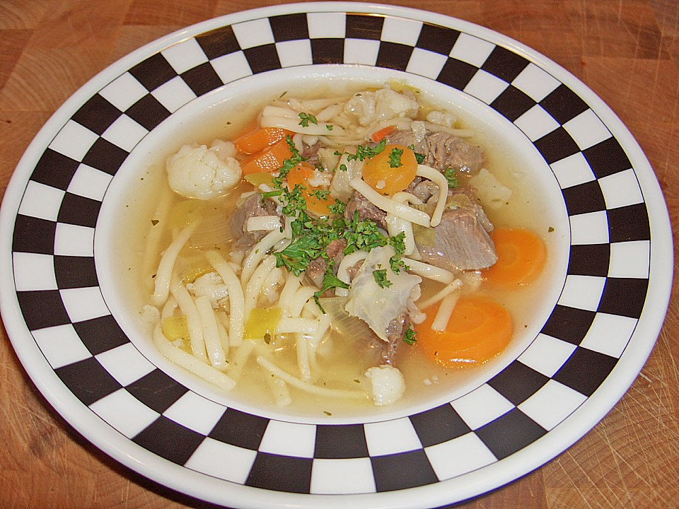 Rindfleischsuppe — Rezepte Suchen