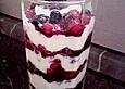 Honigquark mit Waldbeeren