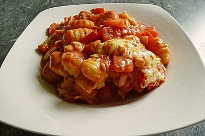 Gnocchi - Auflauf mit Tomate und Mozzarella