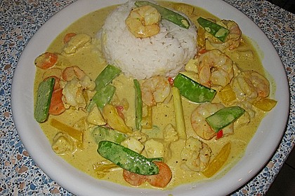 Thailändisches Garnelencurry 9