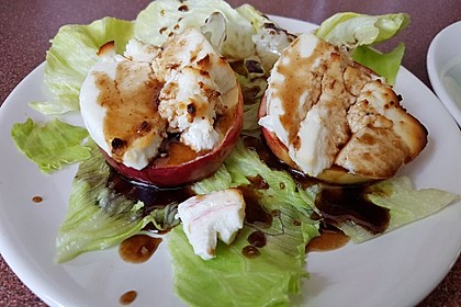 Überbackener Ziegenkäse mit Honigsauce 1