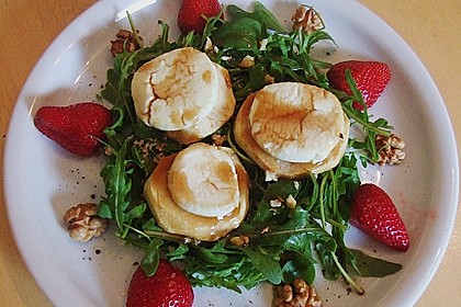 Überbackener Ziegenkäse mit Honigsauce 11