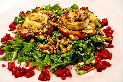 Überbackener Ziegenkäse mit Honigsauce 4
