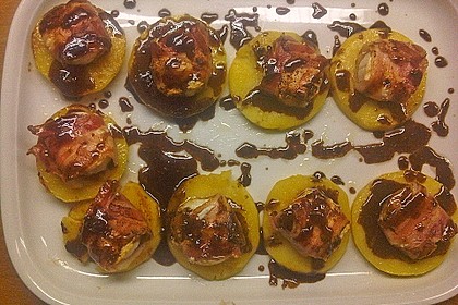 Überbackener Ziegenkäse mit Honigsauce 76