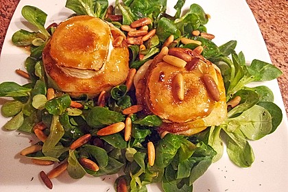 Überbackener Ziegenkäse mit Honigsauce 13