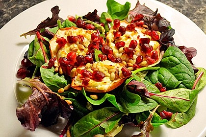 Überbackener Ziegenkäse mit Honigsauce 25
