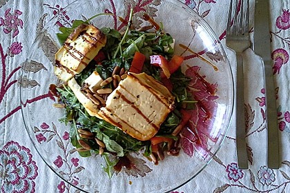 Überbackener Ziegenkäse mit Honigsauce 43