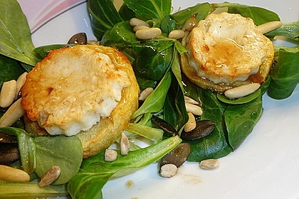 Überbackener Ziegenkäse mit Honigsauce 6