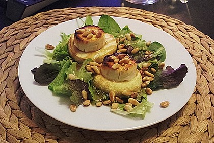 Überbackener Ziegenkäse mit Honigsauce 21