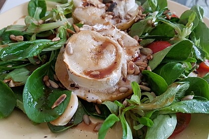 Überbackener Ziegenkäse mit Honigsauce 53
