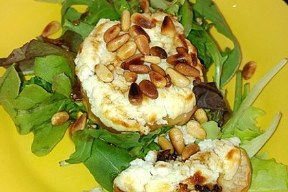 Überbackener Ziegenkäse mit Honigsauce 36