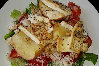 Überbackener Ziegenkäse mit Honigsauce 55