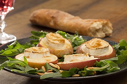 Überbackener Ziegenkäse mit Honigsauce 7
