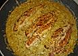Gebratener Fisch in gr&uuml;ner Currysauce