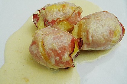 Speckkartoffeln in Käse - Sahne - Sauce 3